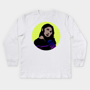 alessia cara style pop art Kids Long Sleeve T-Shirt